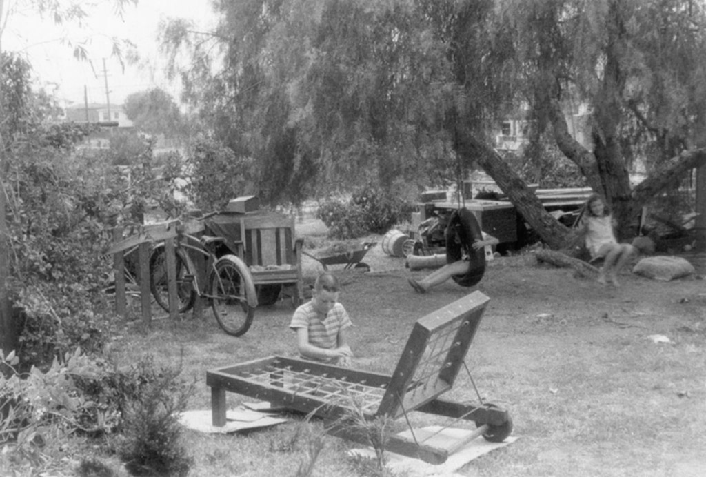 1957 July in the back yard of 1846 Galveston Street.